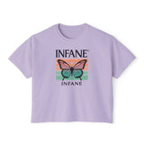 Infane Women's Boxy Tshirt - Butterfly