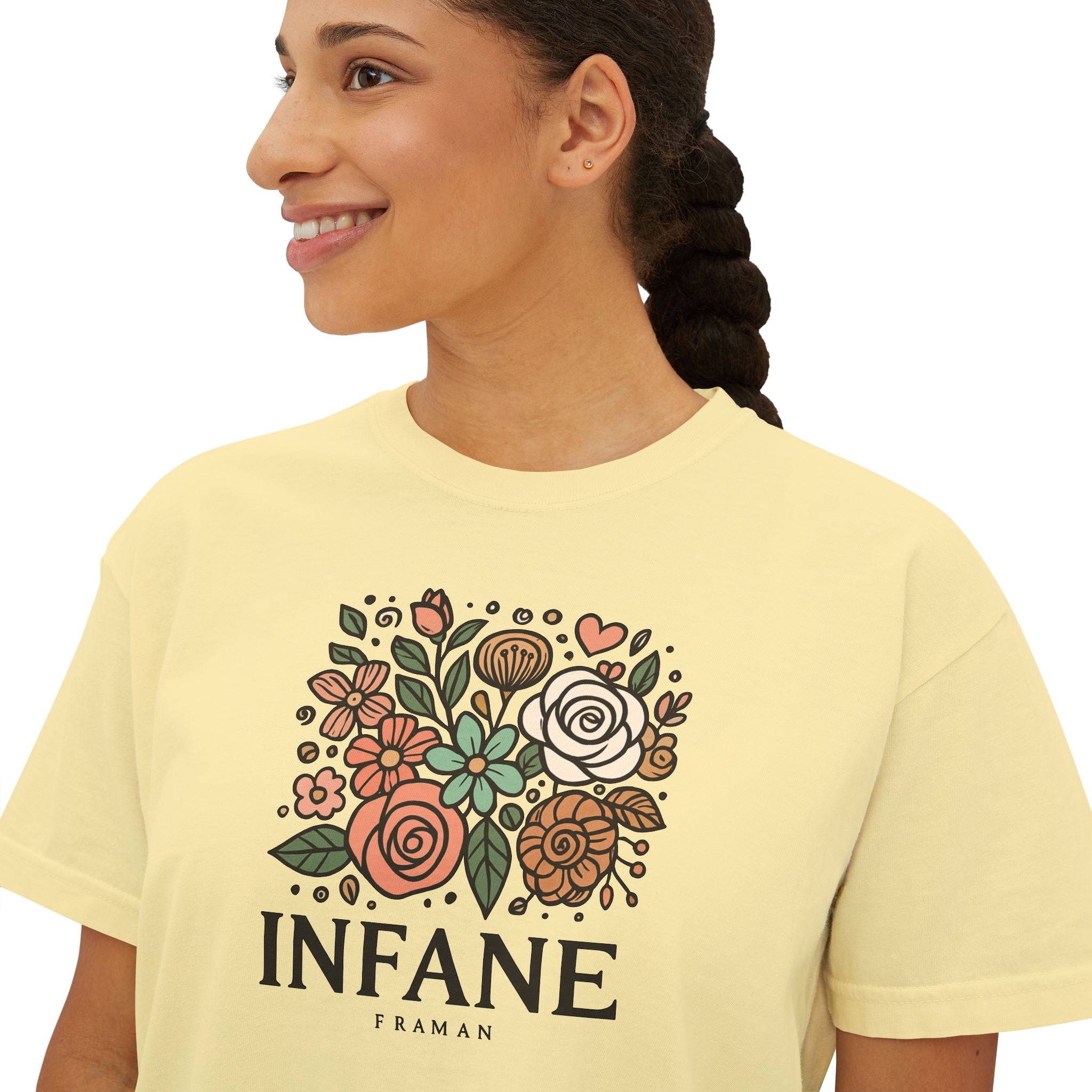 Floral Women's Boxy Tshirt