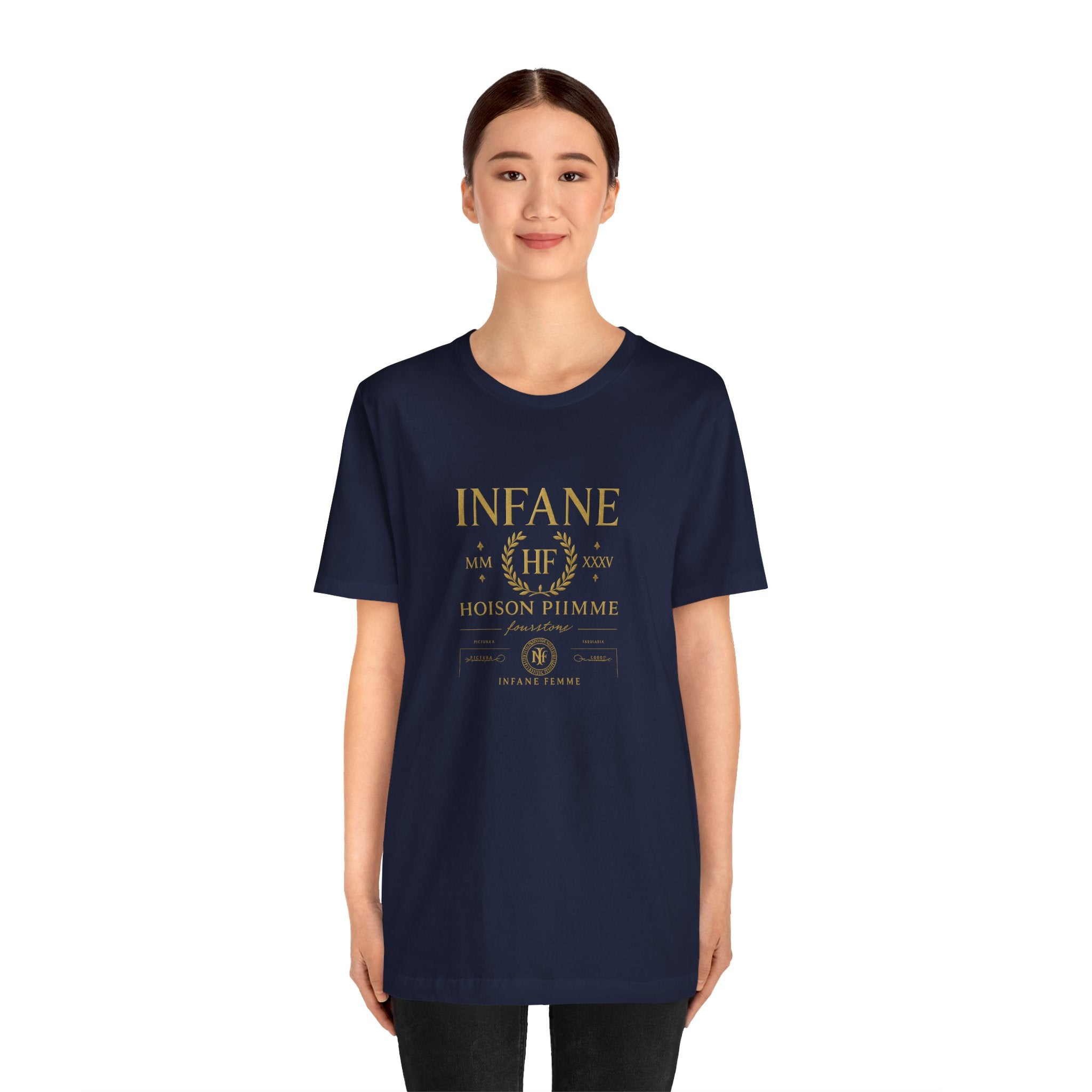 Gold Hoison Fourstone Iconic T-Shirt | Infane Femme x EU