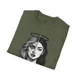 Unisex Softstyle T-Shirt - Angel/Demon Split Infane EU