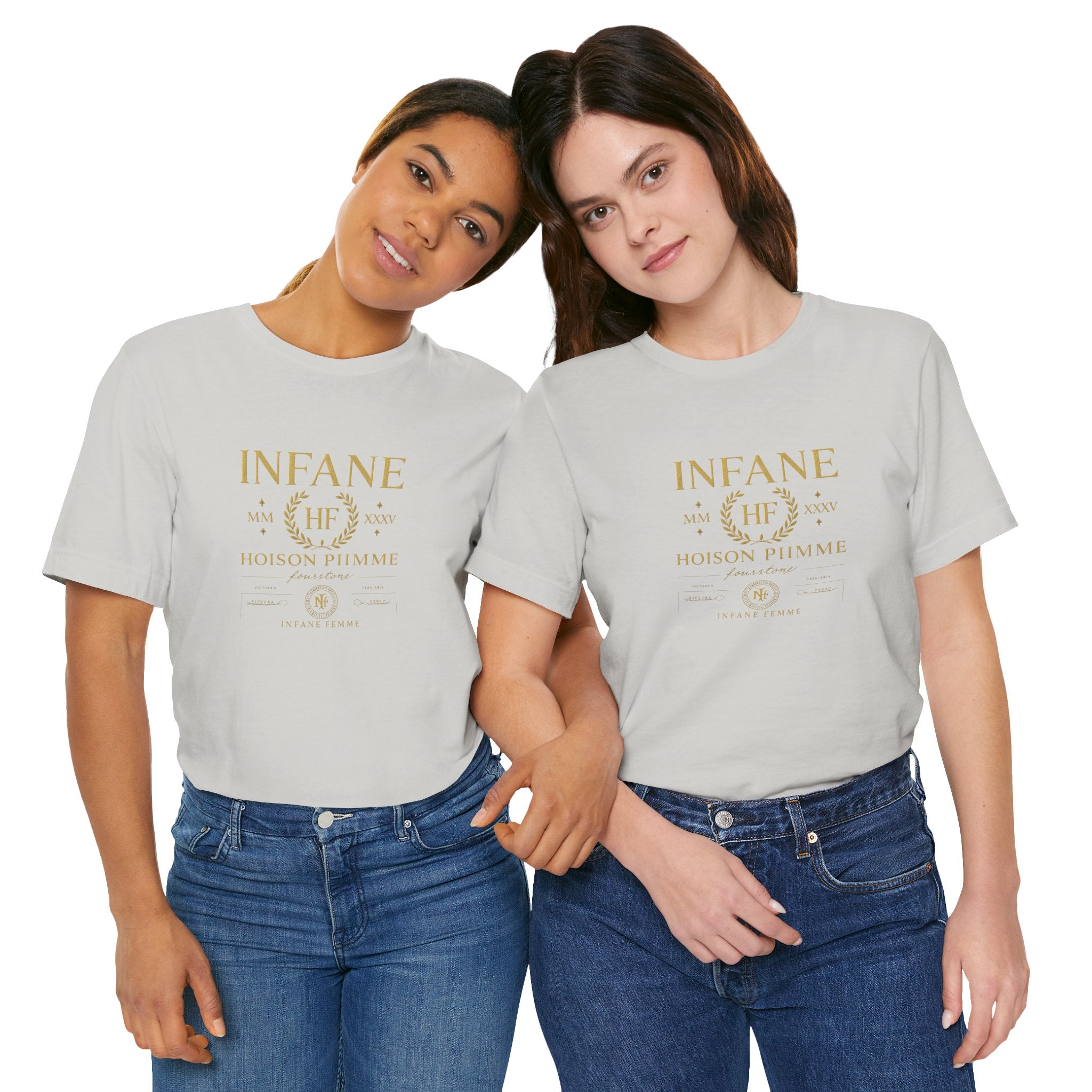 Gold Hoison Fourstone Iconic T-Shirt | Infane Femme x EU