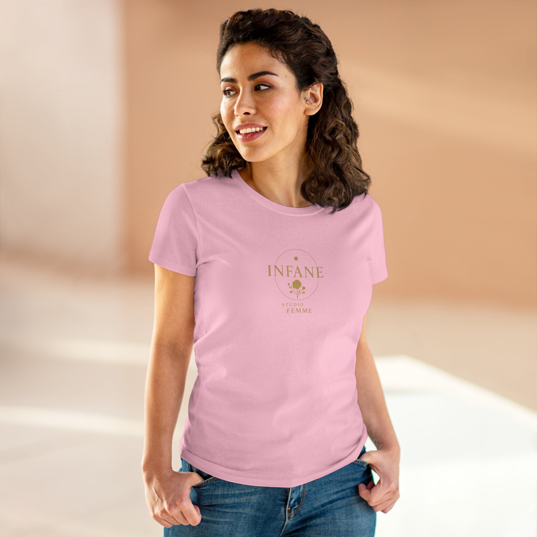 Chic Rose Women's Cotton Tee | Infane Tshirt EU