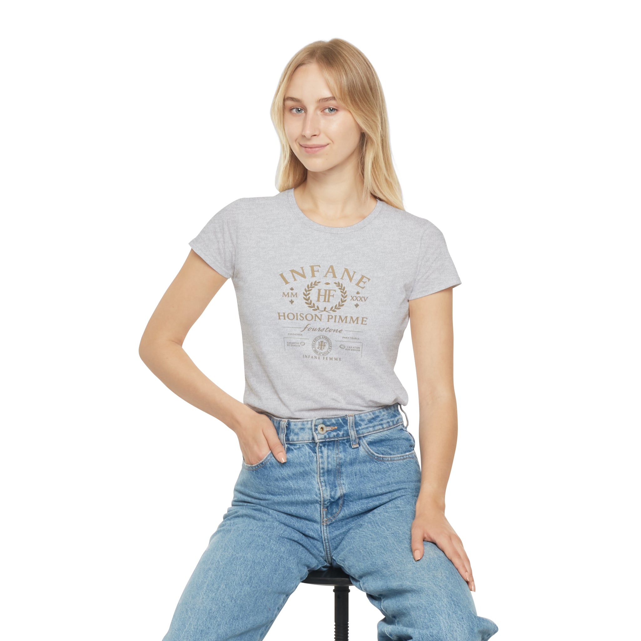 Light Gold Hoison Fourstone Iconic T-Shirt | Infane Femme Eu