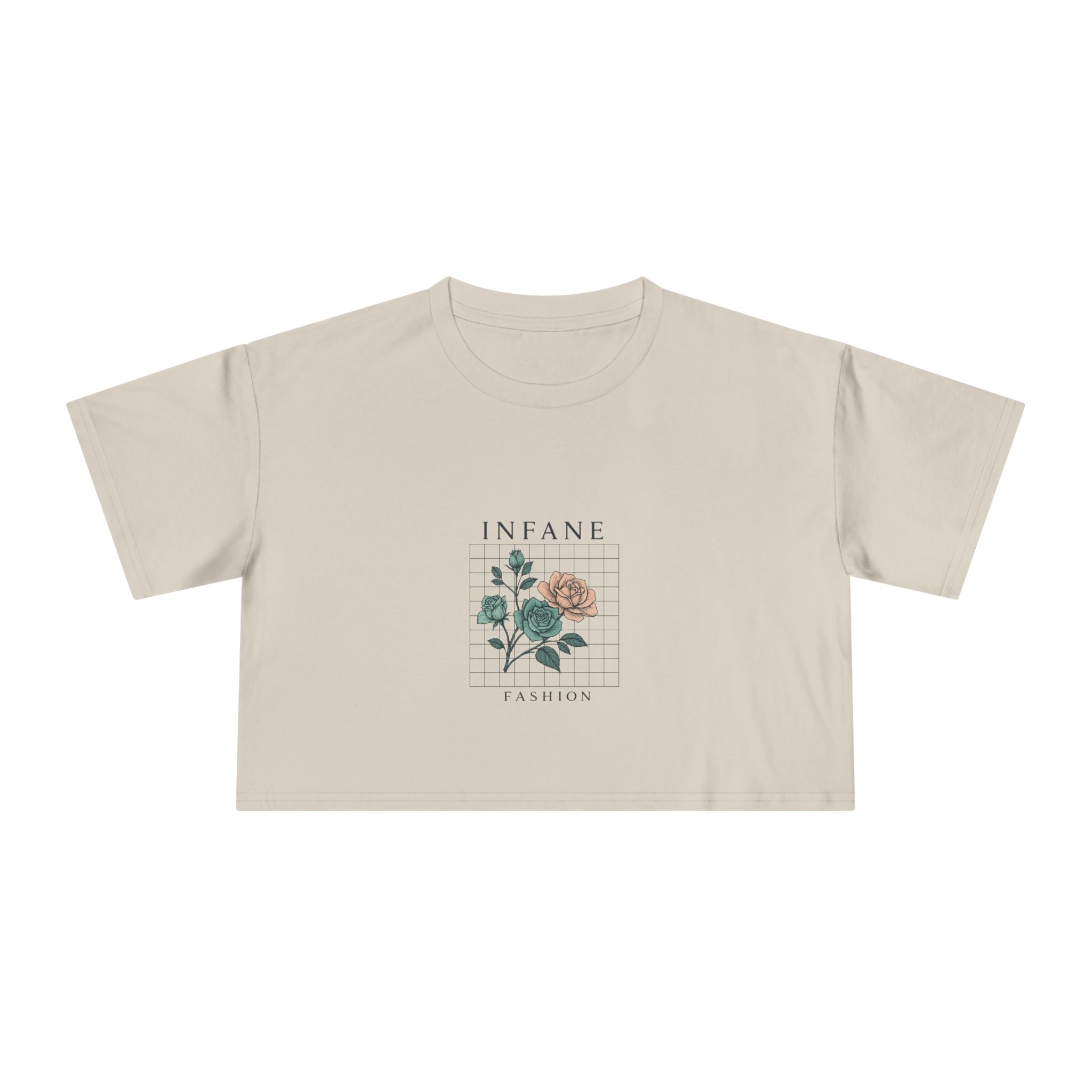 Floral Vibes Women's Crop Tee Infane