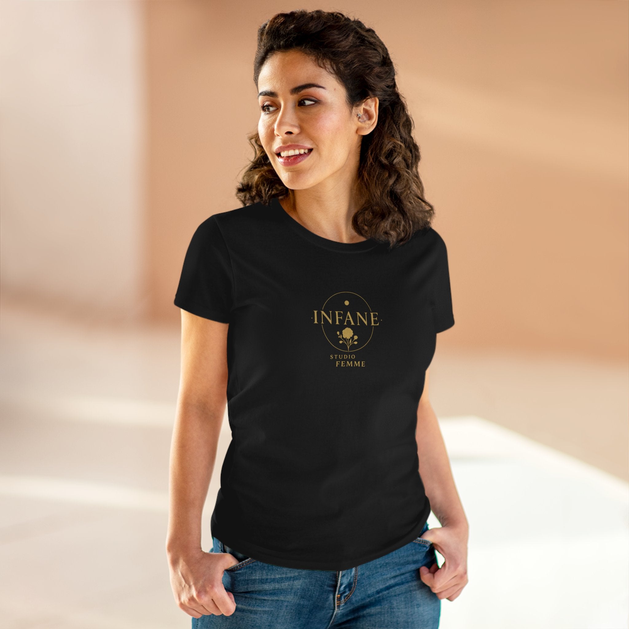 Chic Rose Women's Cotton Tee | Infane Tshirt EU