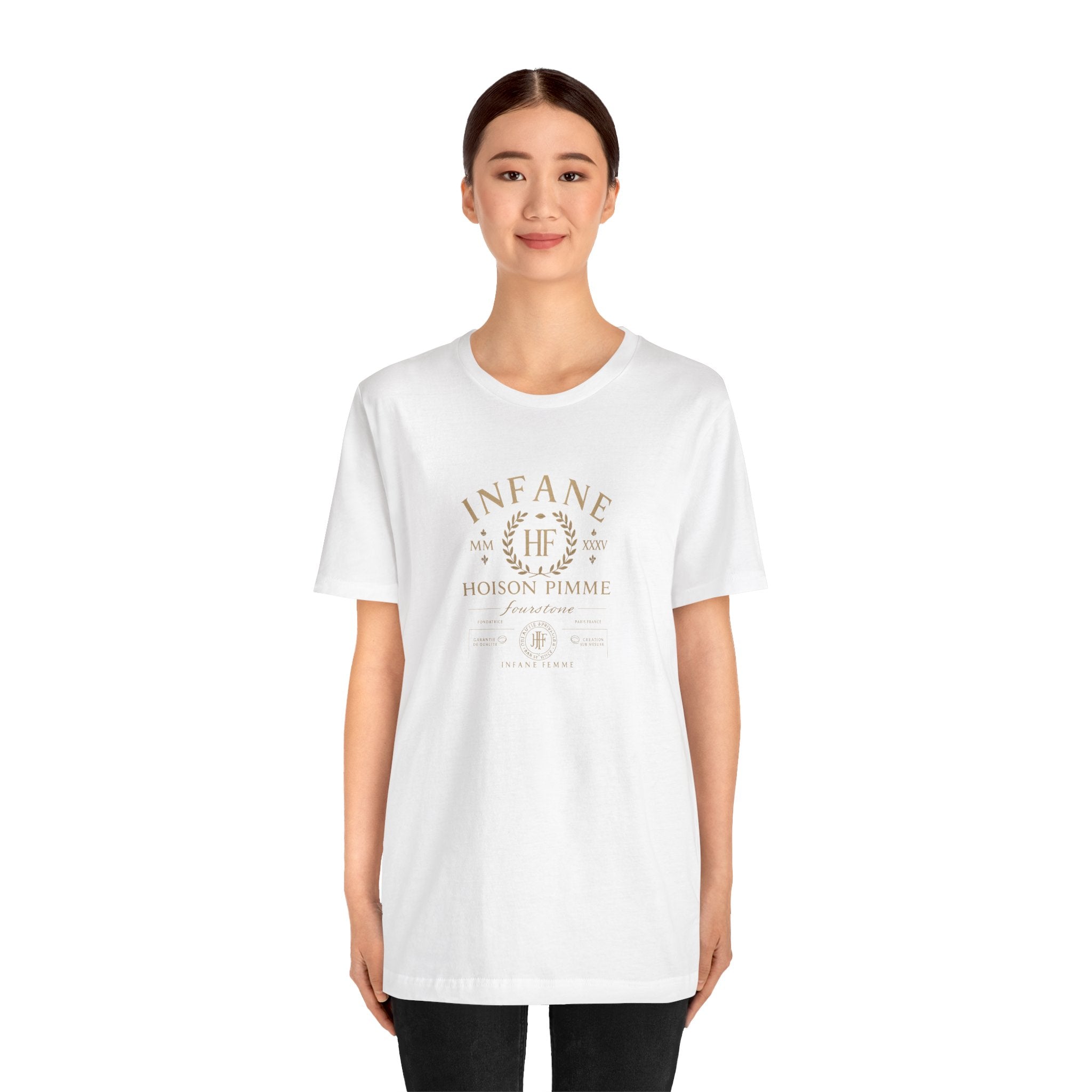 Light Gold Hoison Fourstone Iconic T-Shirt | Infane Femme Eu Unisex