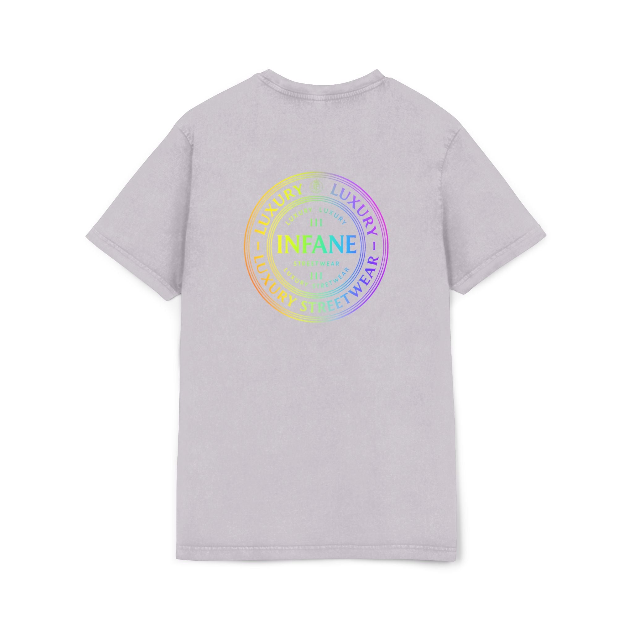 Acid Washed Graphic Colorful Teux