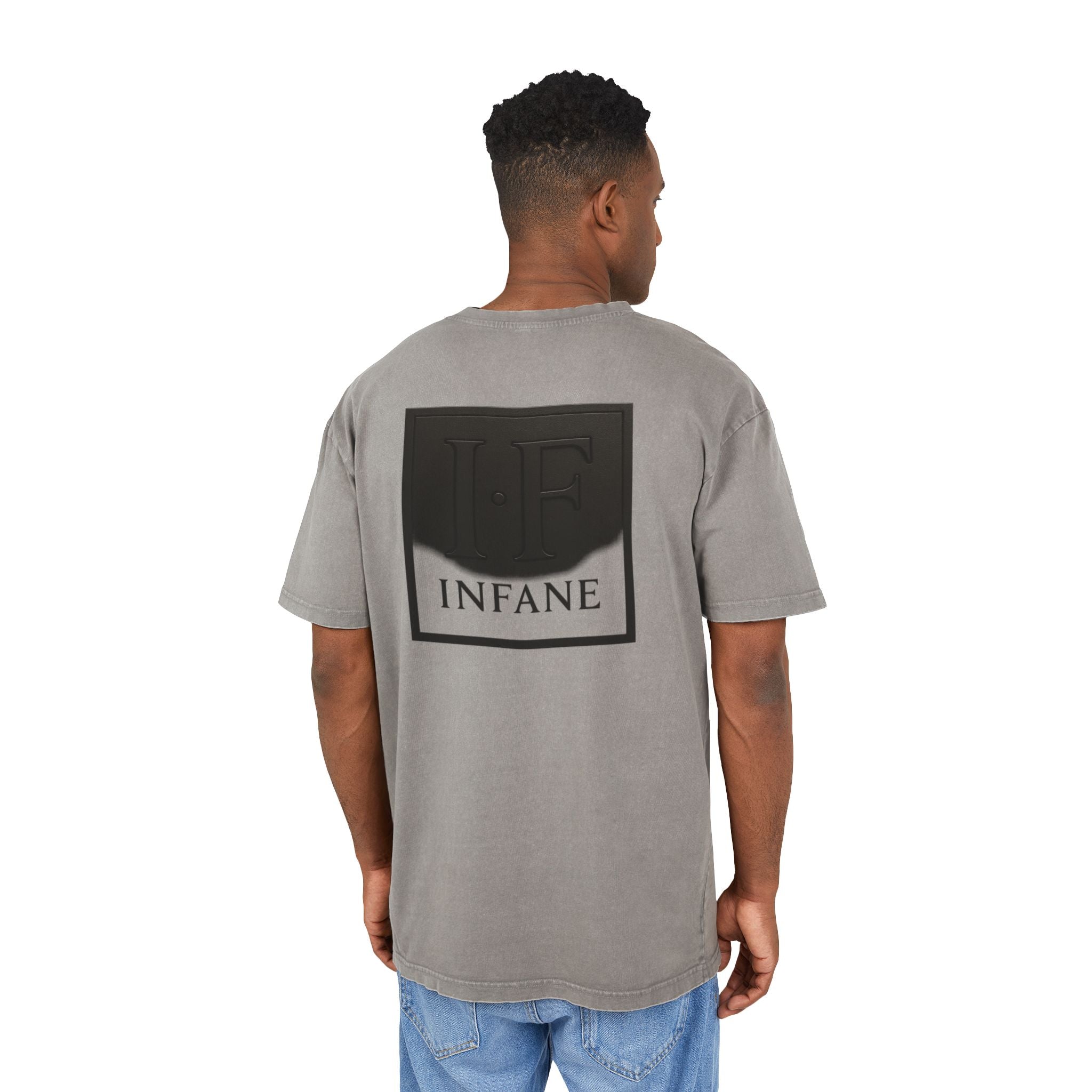 Square Infane Acid Washed Oversized Tshirt EU