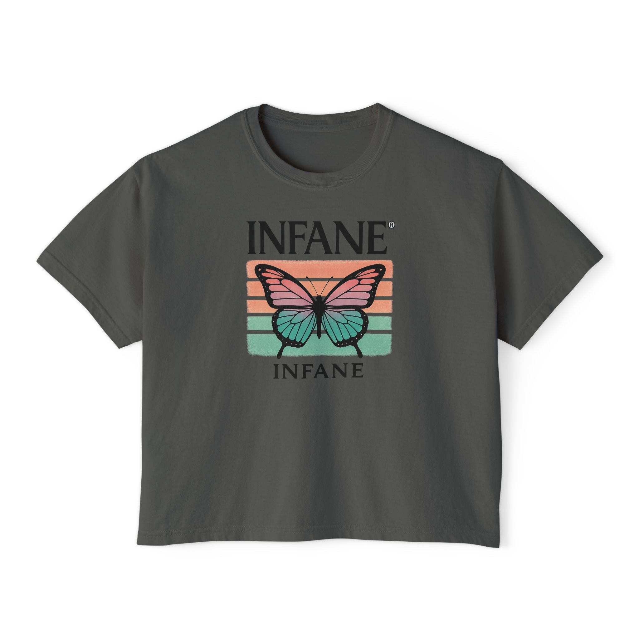Infane Women's Boxy Tshirt - Butterfly