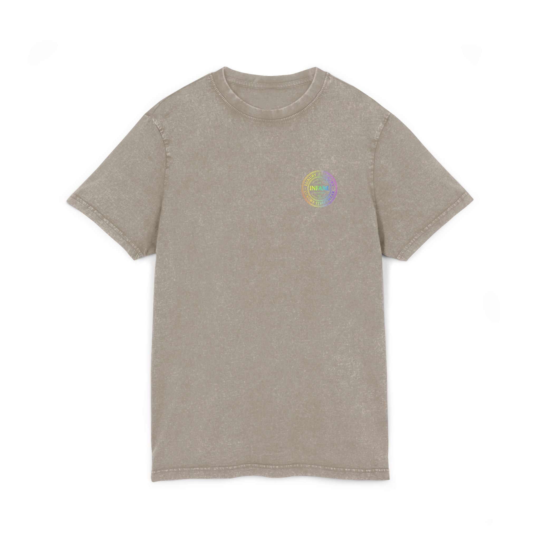 Acid Washed Graphic Colorful Teux