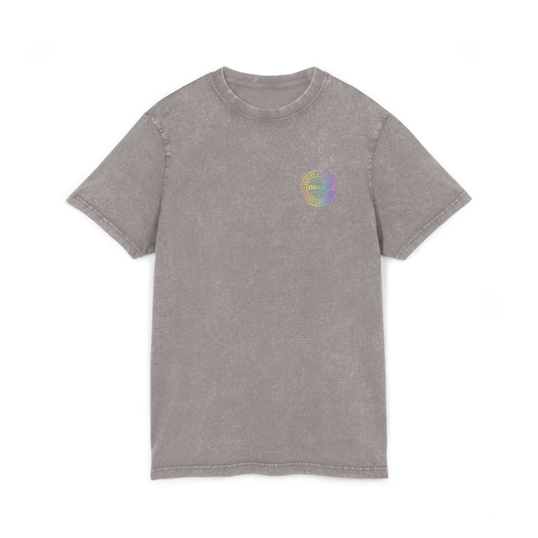 Acid Washed Graphic Colorful Teux