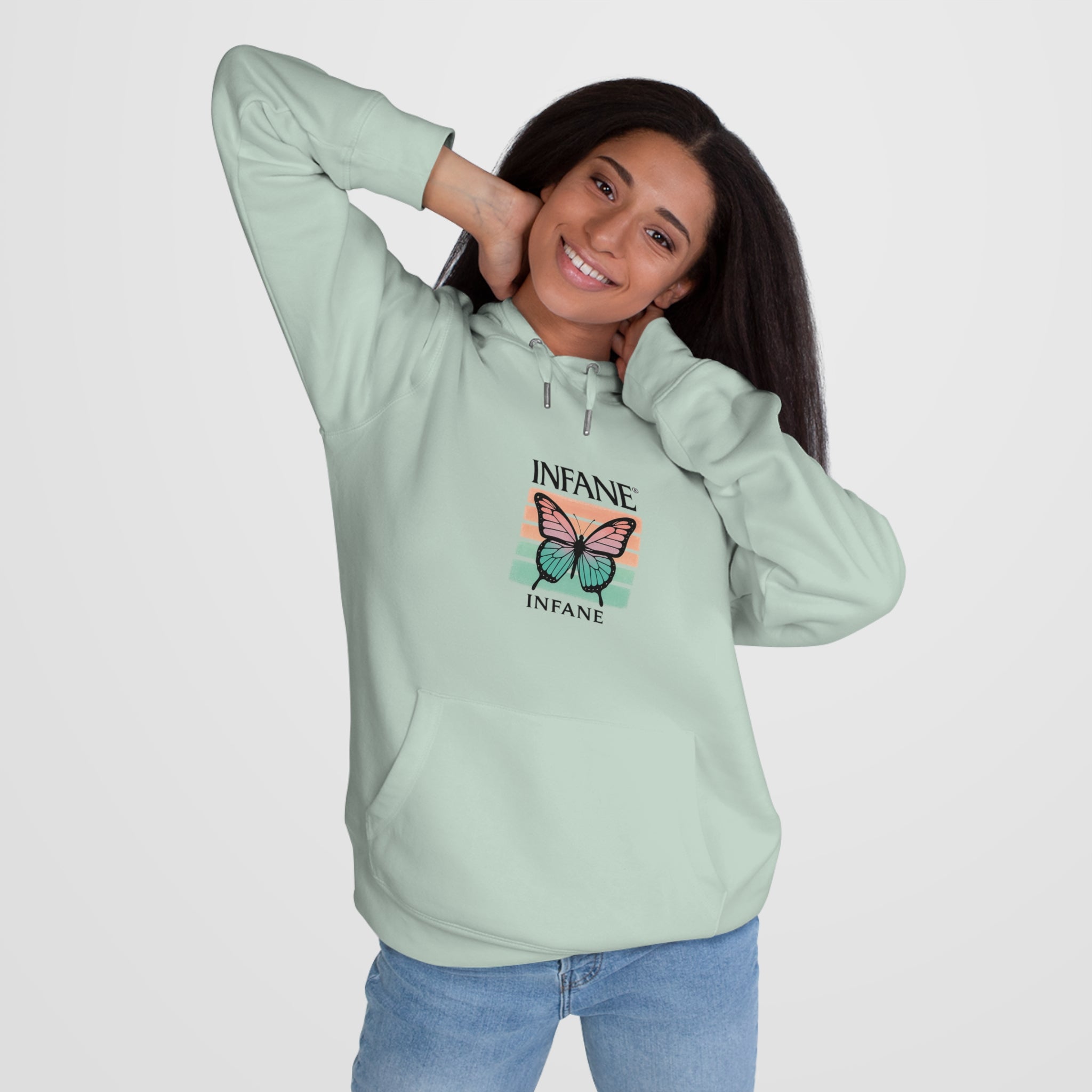 King Butterfly Hooded Sweatshirt - Unisex Hoodie EU