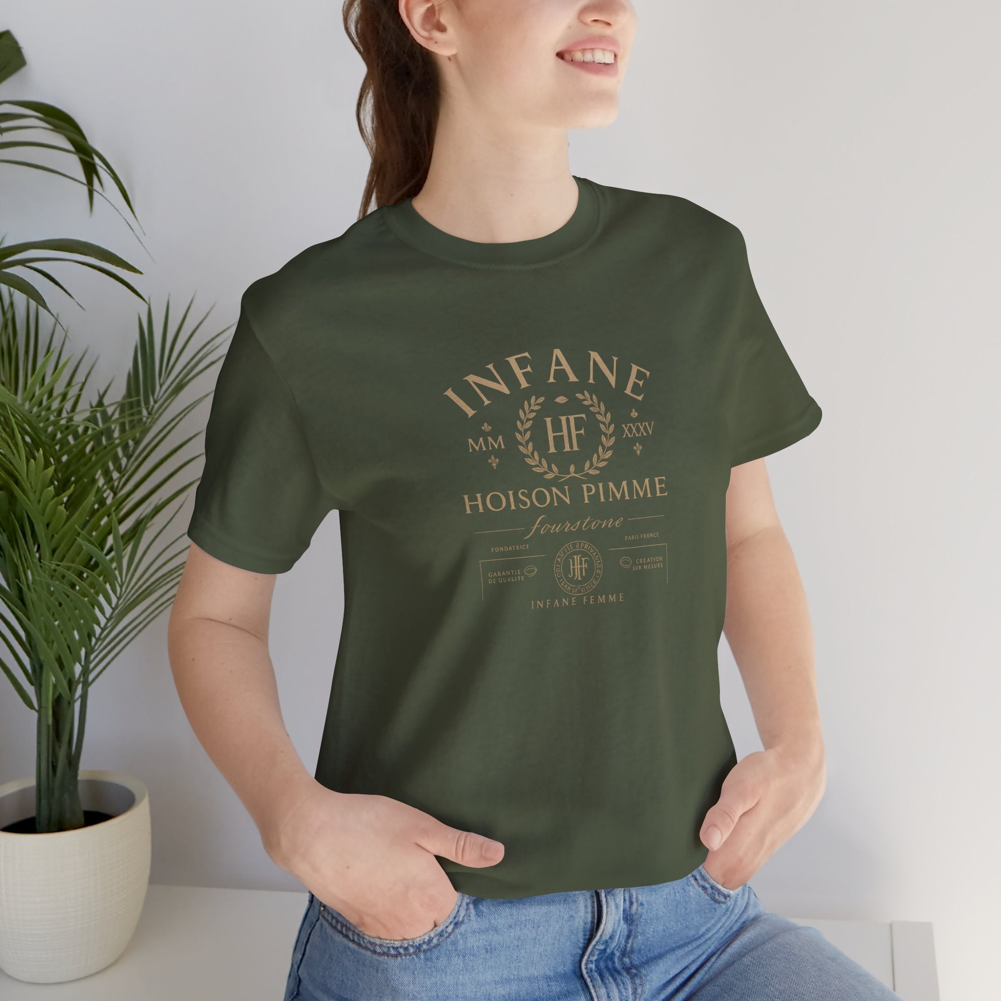 Light Gold Hoison Fourstone Iconic T-Shirt | Infane Femme Eu Unisex