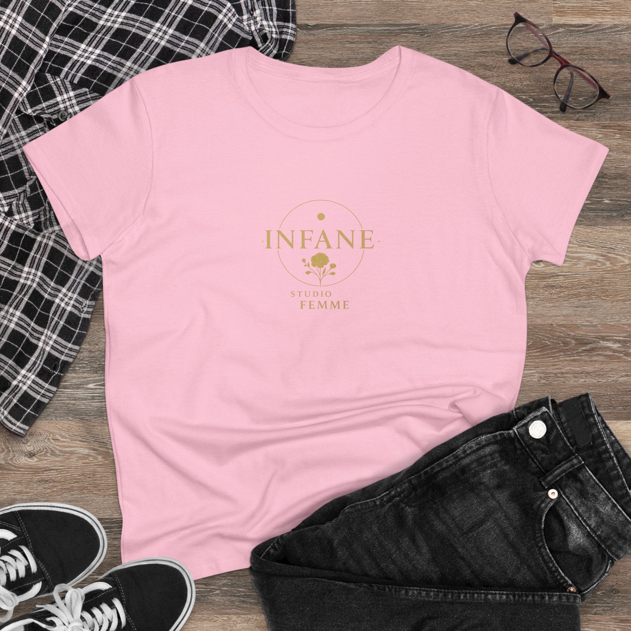 Chic Rose Women's Cotton Tee | Infane Tshirt EU