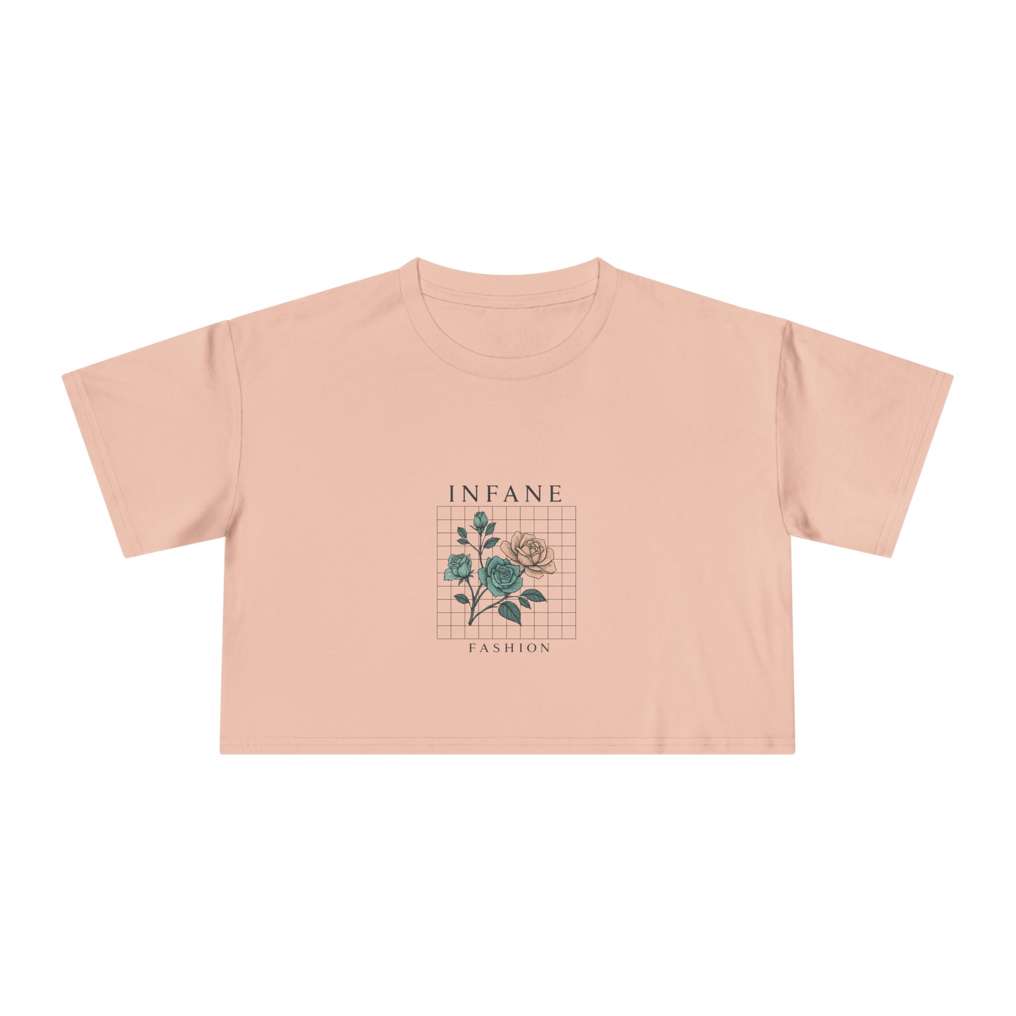 Floral Vibes Women's Crop Tee Infane