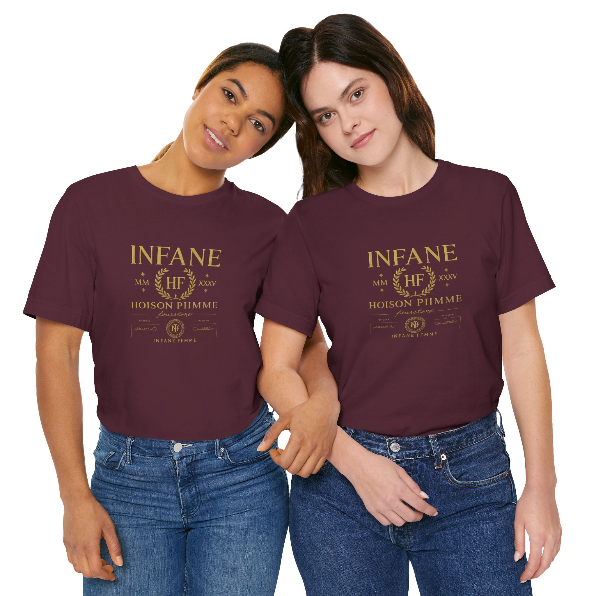 Gold Hoison Fourstone Iconic T-Shirt | Infane Femme x EU