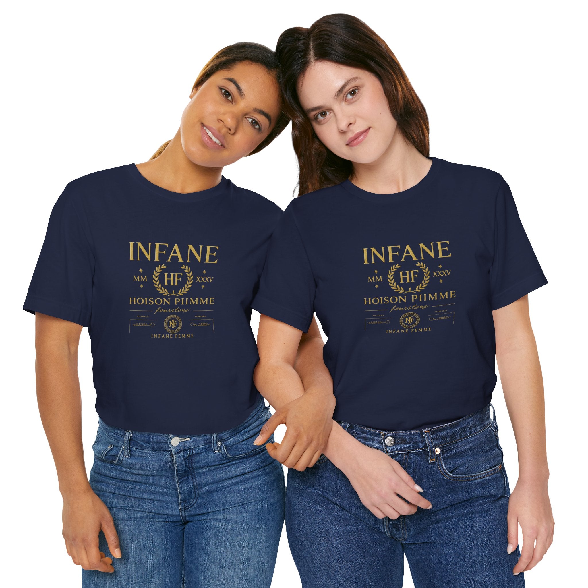 Gold Hoison Fourstone Iconic T-Shirt | Infane Femme x EU