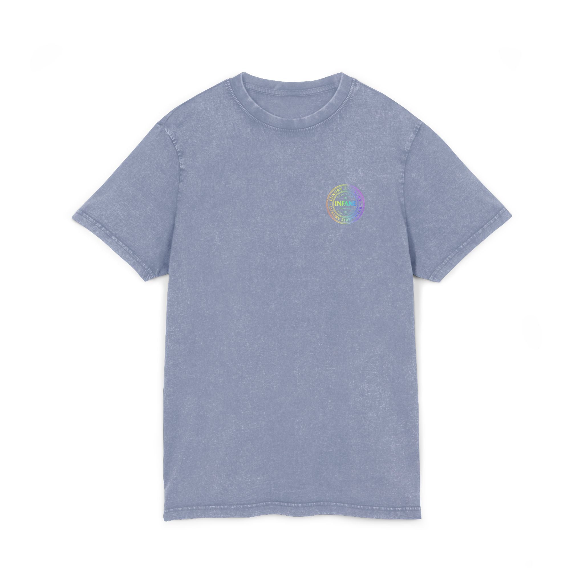 Acid Washed Graphic Colorful Teux