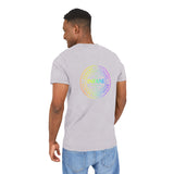 Acid Washed Graphic Colorful Teux