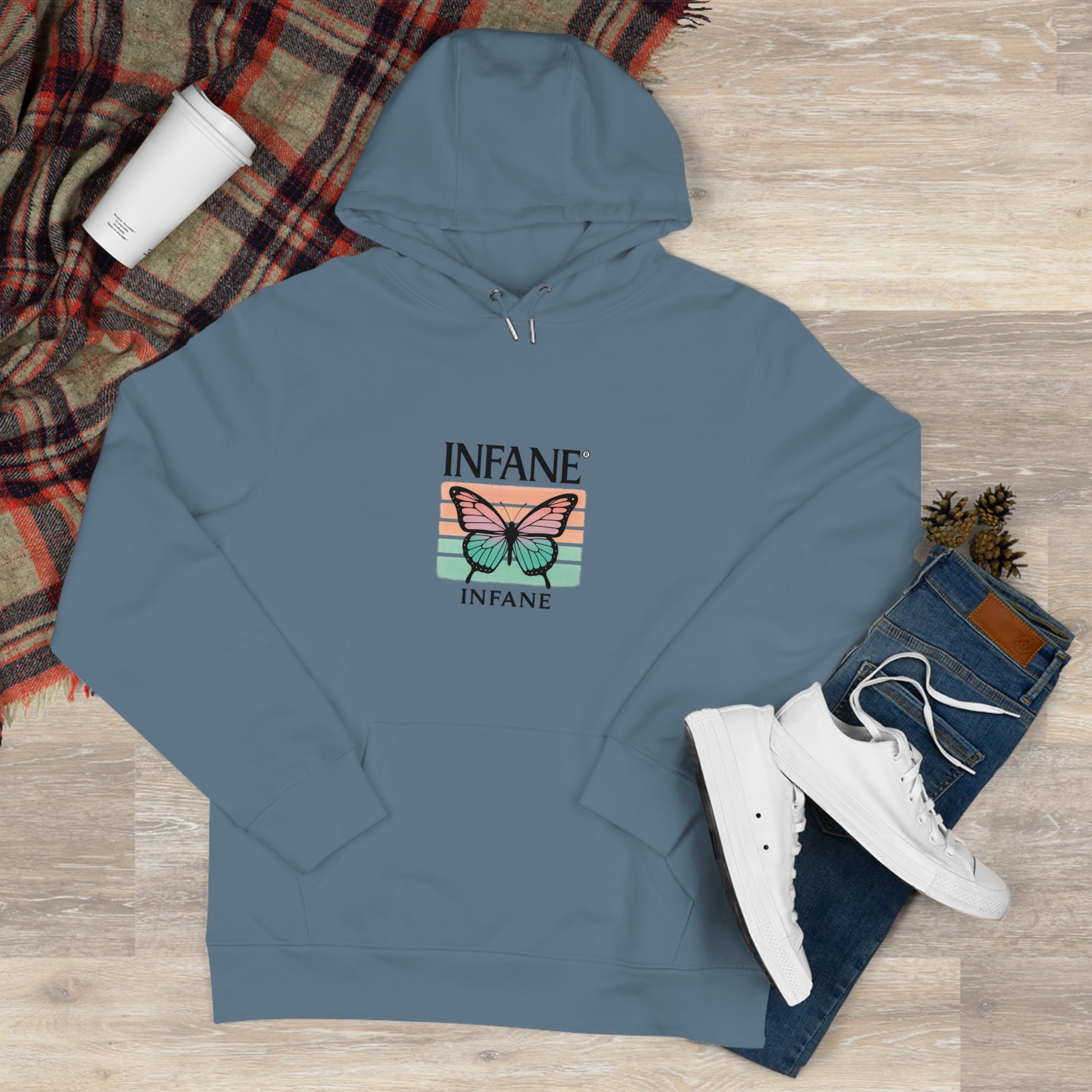 King Butterfly Hooded Sweatshirt - Unisex Hoodie EU