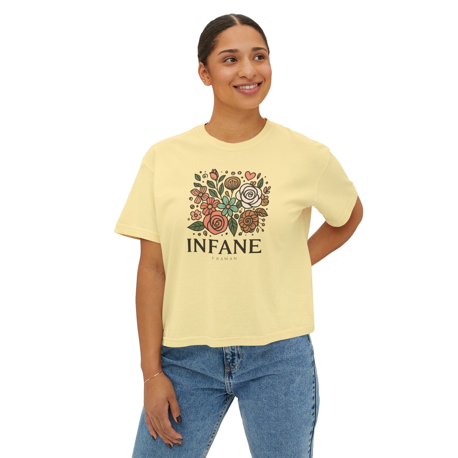 Floral Women's Boxy Tshirt