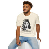 Unisex Softstyle T-Shirt - Angel/Demon Split Infane EU