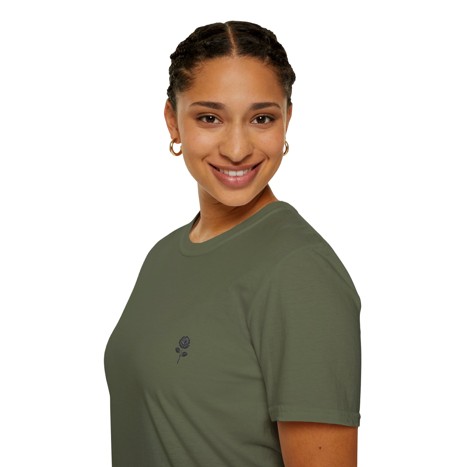 Vintage Floral Rose T-Shirt Eu